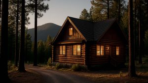 cabin white mountain