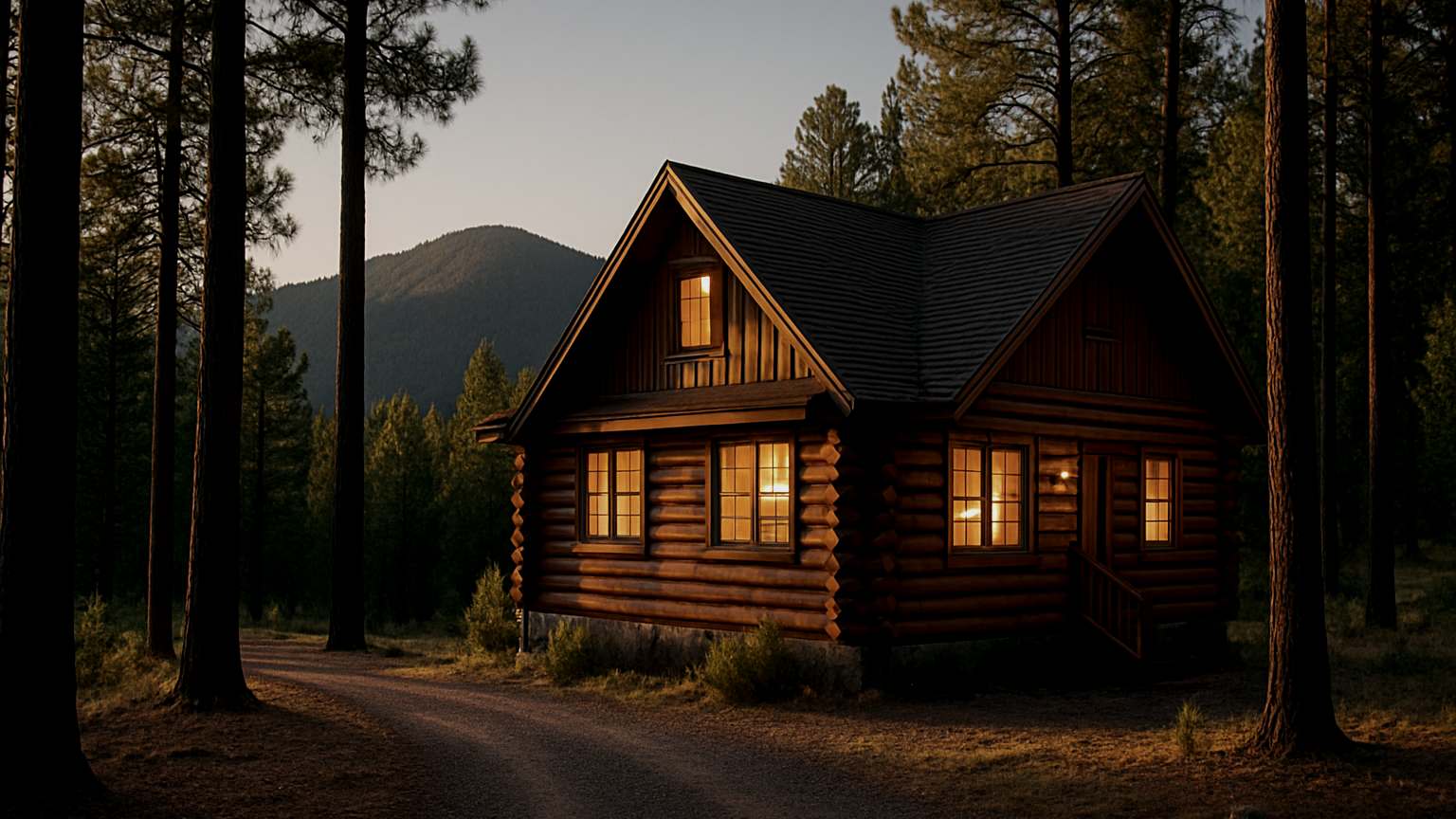 cabin white mountain